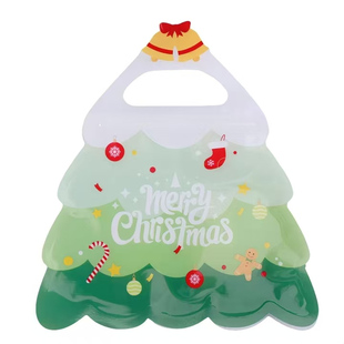 平安夜圣诞节食品密封袋圣诞树小礼品袋礼物手提袋糖果饼干包装袋