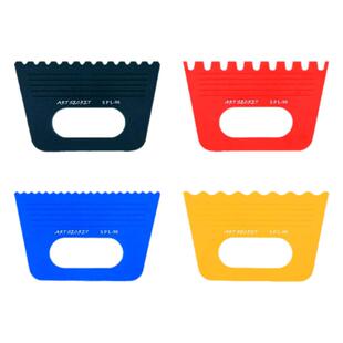 韩国ARTSECRET塑胶水彩画刮片SPL-90四色波纹丙烯笔刷工具造型刷