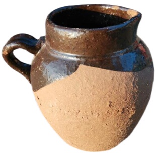 老式手工黄砂罐土陶瓦罐煨罐焖罐炖肉汤燃气明火煎药罐砂锅粥罐子