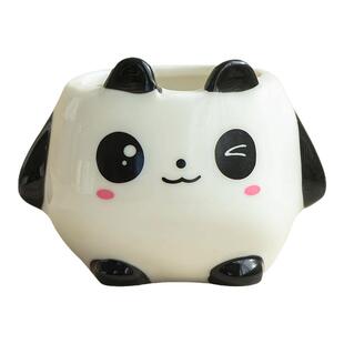 可爱卡通动物花盆陶瓷个性多肉盆室内阳台高颜值ins风花器小摆件