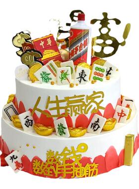 逸品双层蛋糕模型橱窗展示样品