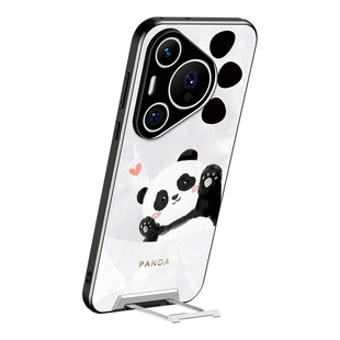 维泡适用华为Pura70手机壳新款隐形支架p70pro+白熊猫爪爪卡通prue磨砂全包创意ultra保护套por情侣防摔prua