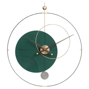 Mandelda大尺寸北欧轻奢挂钟客厅装饰钟表画餐厅挂墙时钟2026新款