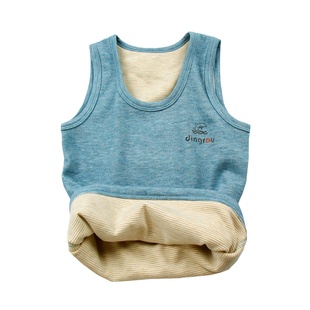 抗菌蚕丝棉！男童女童保暖背心儿童马甲秋冬季宝宝贴身内外穿坎肩