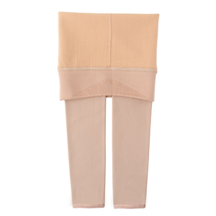 儿童光腿神器九分女童肉色打底裤水光袜加绒舞蹈袜肤色连裤袜冬季