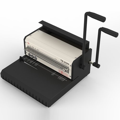 雷盛铁圈装订机TD-2500跨境40方孔全钢抽刀双手柄省力台历挂历