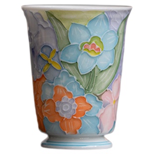 圭隐堂手绘浮雕万花有田烧陶瓷茶杯女士主人杯闻香单杯家用品茗杯