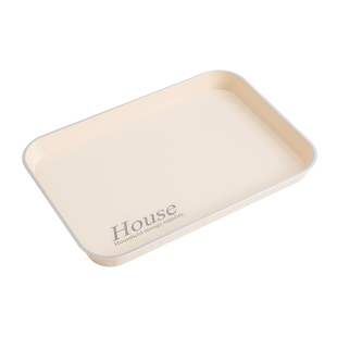 ins风托盘长方形轻奢茶盘家用大号放水杯茶杯收纳盘水果零食盘子