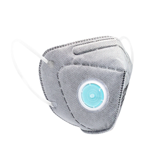 中体倍力KN95活性炭呼气阀5层口罩耳带式头戴耳戴成人工业型口罩