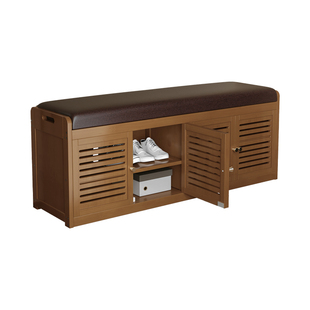 中古风入户换鞋凳鞋柜一体家用门口轻奢高级感玄关凳可坐储物鞋架