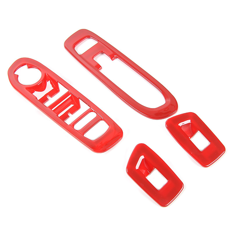 适用于吉普17-21款指南者内饰改装车门喇叭装饰亮圈车窗升降面板