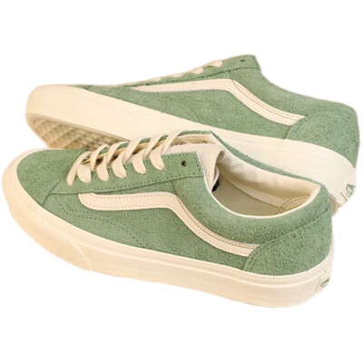 VANS系带通用经典低帮抹茶绿板鞋