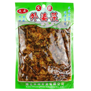 文武外婆菜下饭菜208g*4袋湖北外婆菜香辣梅干菜酱腌咸菜开袋即食