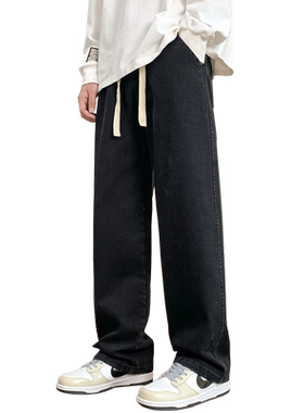 牛仔裤男2024新款宽松初中生