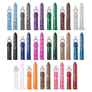 真皮手表带女士通用卡西欧浪琴天梭飞亚达快拆鳄鱼纹牛皮表链男款