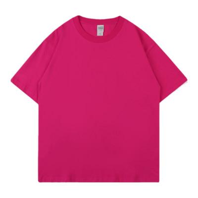 宽松常规纯棉重磅糖果色短袖