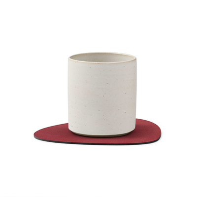 丹麦LIND DNA酒红色皮革餐垫圣诞节日氛围感皮质西餐垫餐桌隔热垫