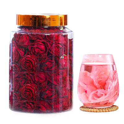 100%无硫大朵玫瑰花茶墨红玫瑰