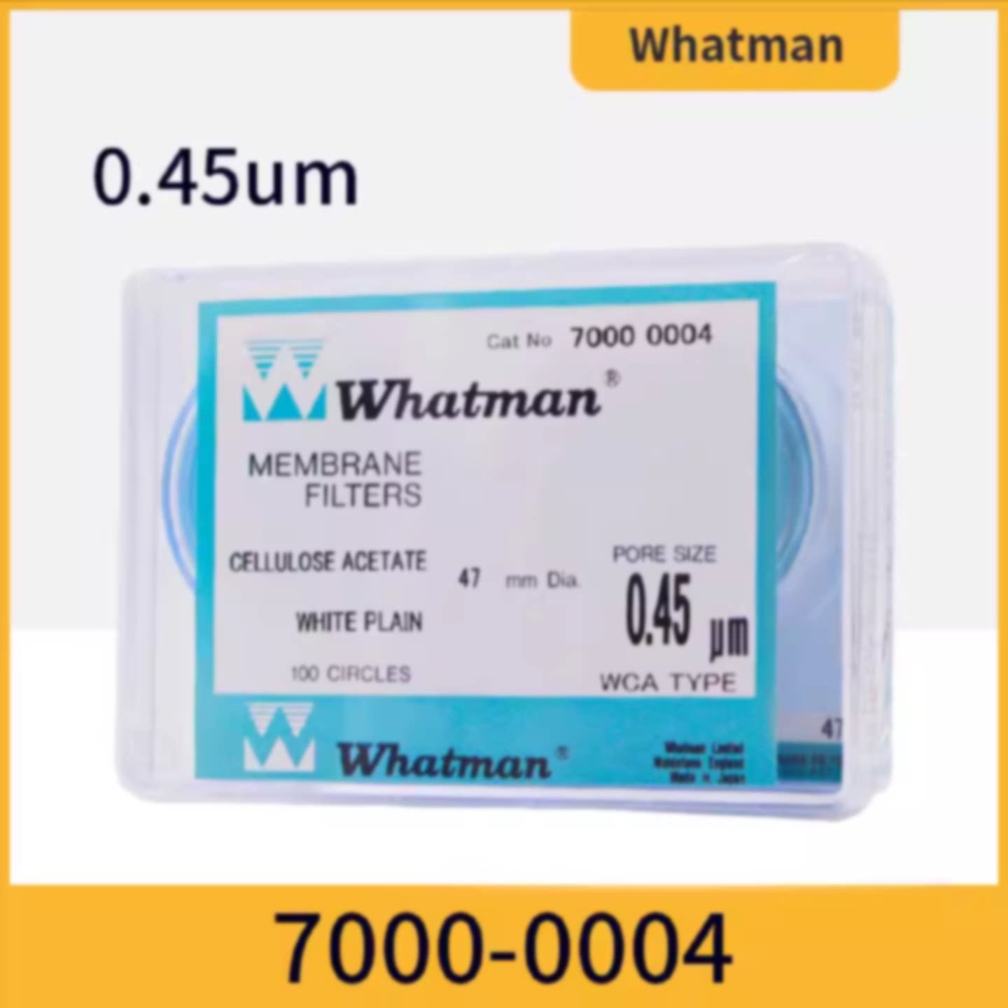 议价Whatman醋酸纤维素膜白色平滑滤膜CA膜7000-0004/7001-0004 4