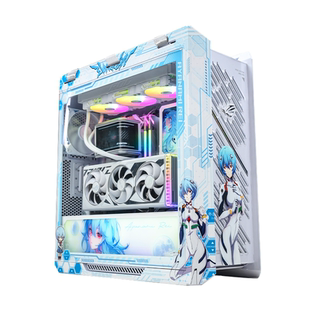 华硕ROG太阳神机箱定制 外观主题定制UV印刷 发光写真灯板白色DIY