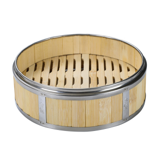 不锈钢家用竹蒸笼商用点心蒸屉竹制小笼包蒸饭笼蒸格竹编饺子笼屉