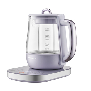 九阳养生壶全玻璃家用轻音多功能炖煮一体煮茶壶2025年新款养生壶