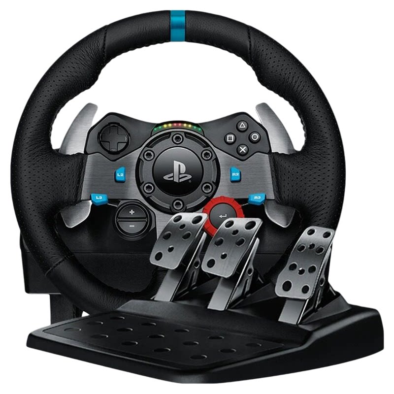 罗技G29游戏方向盘PS4/5/PC主机赛车模拟力反馈双离合驾驶排挡