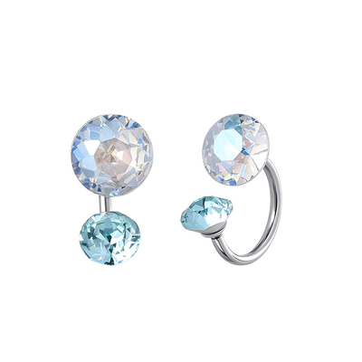 钛合金内螺旋马蹄环耳钉女华子耳环养耳洞耳骨钉耳蜗钉钛钢耳饰男