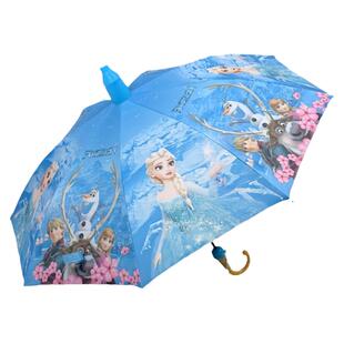 艾莎公主的雨伞冰雪奇缘雨具Elsa女王儿童女童幼儿园小学生长柄伞