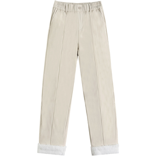 小个子轻薄直筒羽绒裤女外穿2025冬季新款白鸭绒防寒保暖显瘦棉裤