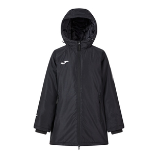 Joma荷马儿童中长款厚棉服秋冬男女童款防风保暖连帽户外运动外套