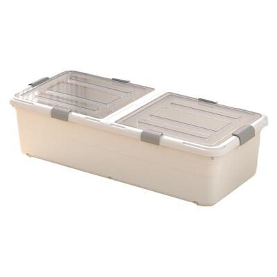 万派透明盖设计床下扁平收纳箱