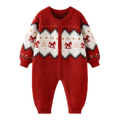 童泰婴儿连体衣纯棉宝宝针织哈衣