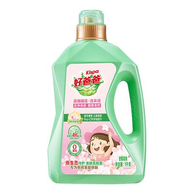 【百补】好爸爸樱花柔顺洗衣液套装1kg*4+500g*4