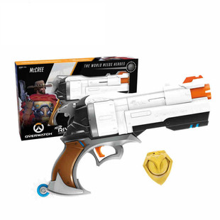 孩之宝正版NERF热火软弹枪守望先锋竞争者系列麦克雷 死神发射器