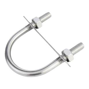 带螺母挡板套装304不锈钢U型螺栓螺丝U形卡U型管卡管夹固定卡扣骑