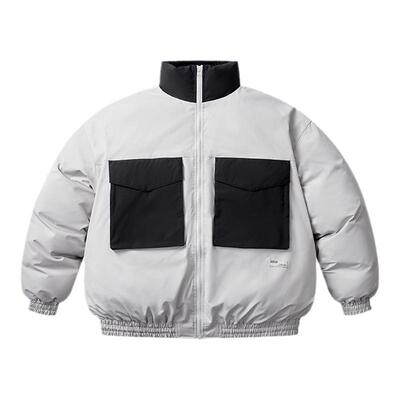 XXZXX潮牌立领羽绒服白鸭绒外套