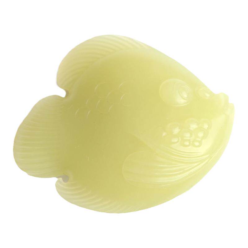 天然黄口料梵峙和田玉鱼挂件