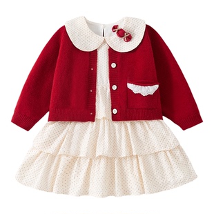 女童连衣裙2026新款春秋季周岁女宝礼服洋气开春儿童裙子宝宝春装