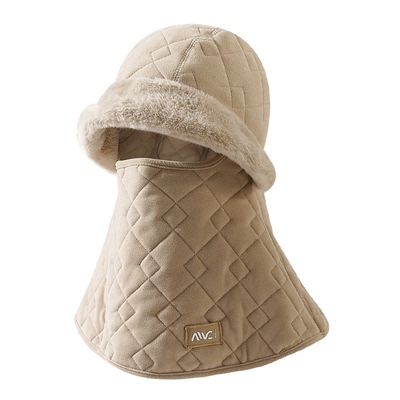 冬季户外骑车面罩围脖帽子一体