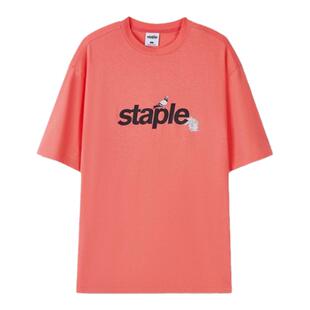 STAPLE男女同款 春夏棉质经典鸽子LOGO美式休闲圆领T恤短袖上衣