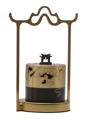 新中式古典铁艺铜摆件家居客厅玄关酒柜博古架摆设高级感软装饰品