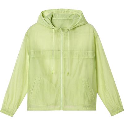 ToyzY2025夏季新款多巴胺透感仿真丝欧根纱连帽短外套女/短裤