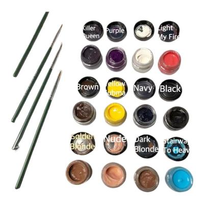 美国ofra眼线胶蓝绿黄紫白红棕色