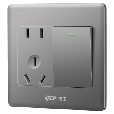 国际电工86型一开多控5五孔插座