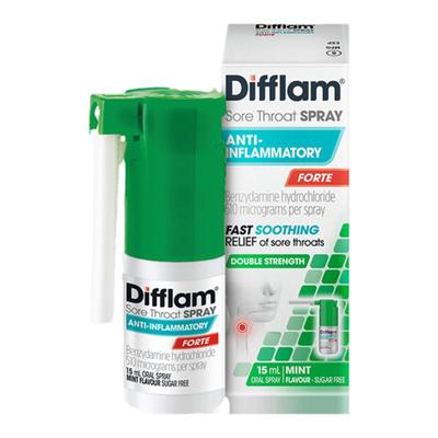 Difflam喉咙痛口腔喷雾15ml咽喉肿痛发炎愈合口腔溃疡OTC