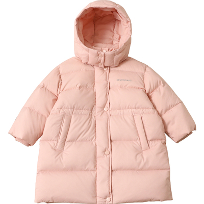 女童羽绒服中长款2025冬季新款小中大童装90绒儿童羽绒服外套4063