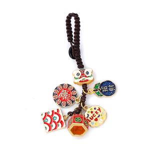 杭州灵隐2026三合六合挂件属马钥匙扣吞金兽十二生肖本命年挂饰