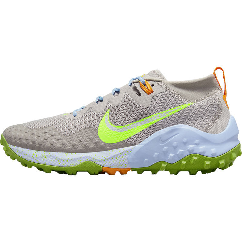 Nike/耐克Wildhorse 7灰色绿色橙色男子休闲运动跑步鞋CZ1856-004