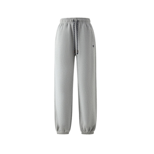 Eland衣恋休闲裤女宽松显瘦休闲抽绳束脚裤2025冬季新款